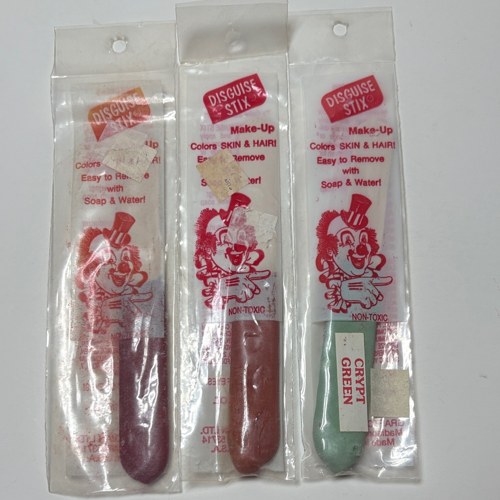 Disguise Stix Makeup Trio - Mighty Maroon, Indian Orange, Crypt Green
